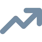 Chart Line Up S SVG Icon